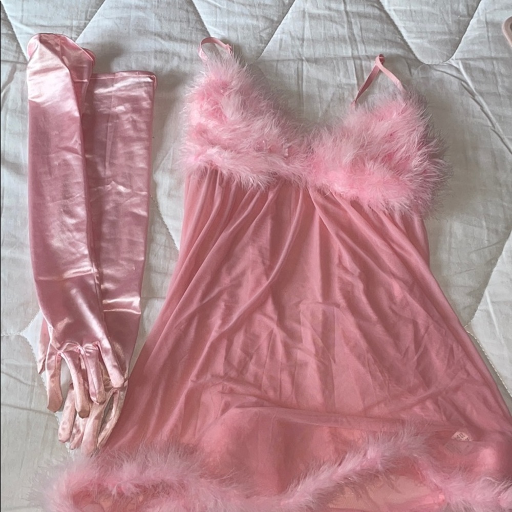 Pink fembot babydoll